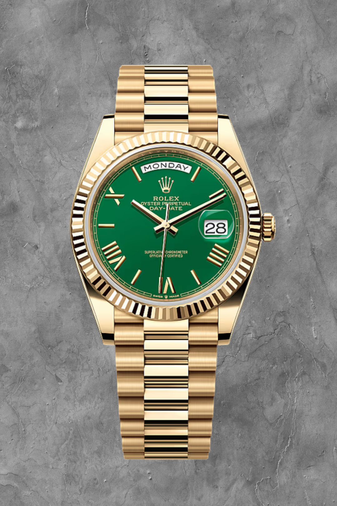 Day-Date 40 Yellow Gold Green Dial
