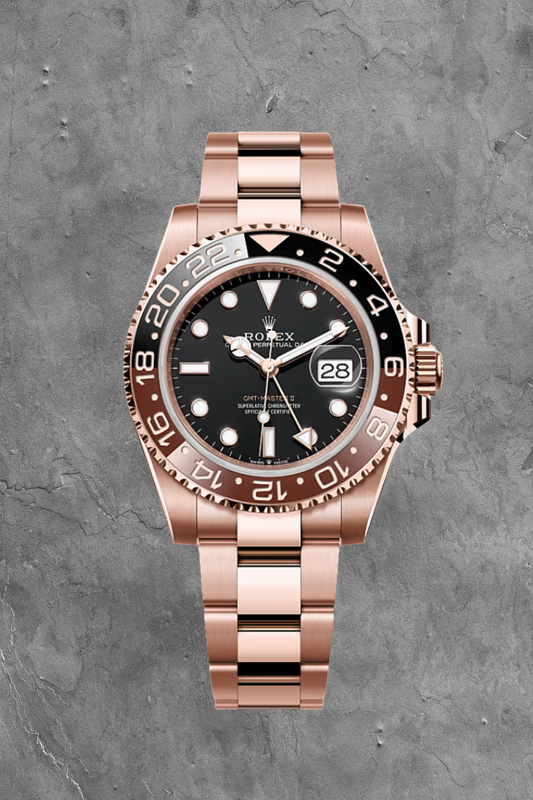 GMT Master II Oyster 40 Everose Rootbeer