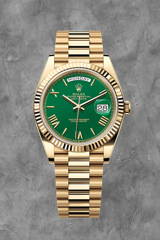 Day-Date 40 Yellow Gold Green Dial