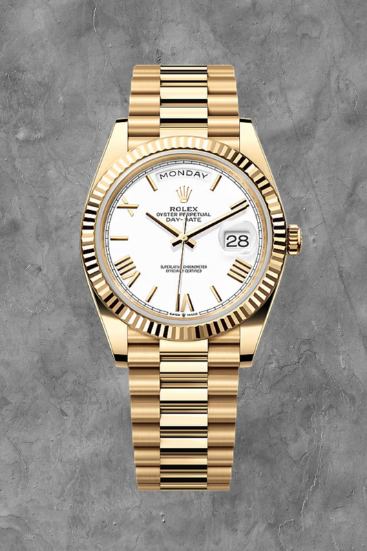 Day-Date 40 Yellow Gold White Dial