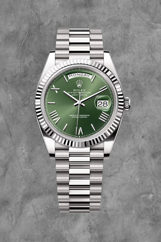 Day-Date 40 White Gold Green Dial